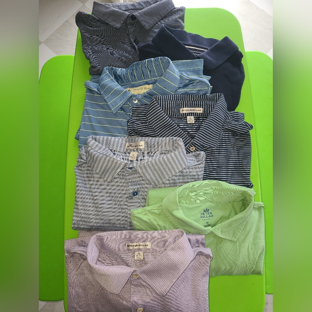 Peter Millar Men's Polo Shirts - Blue, Green, Purple